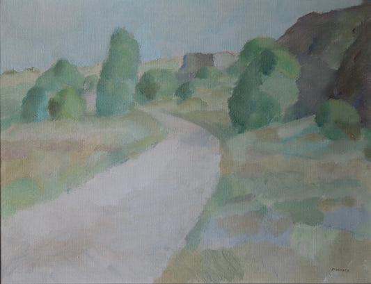 Vintage Original Landscape Oil Painting By S Markhed Sweden