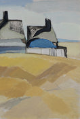 Load image into Gallery viewer, Vintage Art Mid Century Coastal Oil Painting from Sweden
