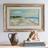 Mid Century Original Coastal Oil Painting From Sweden