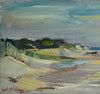 Mid Century Original Coastal Oil Painting From Sweden