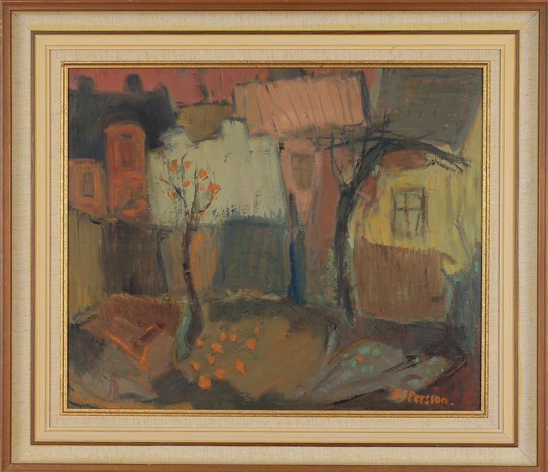 Original Vintage Oil Painting From Sweden By E Persson