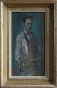 Load image into Gallery viewer, Vintage Art Room Mid Century Artist Self Portrait from Sweden

