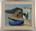 Vintage Coastal Painting by T Nilsson from Sweden