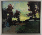 Mid Century Original Landscape Oil Painting From Sweden