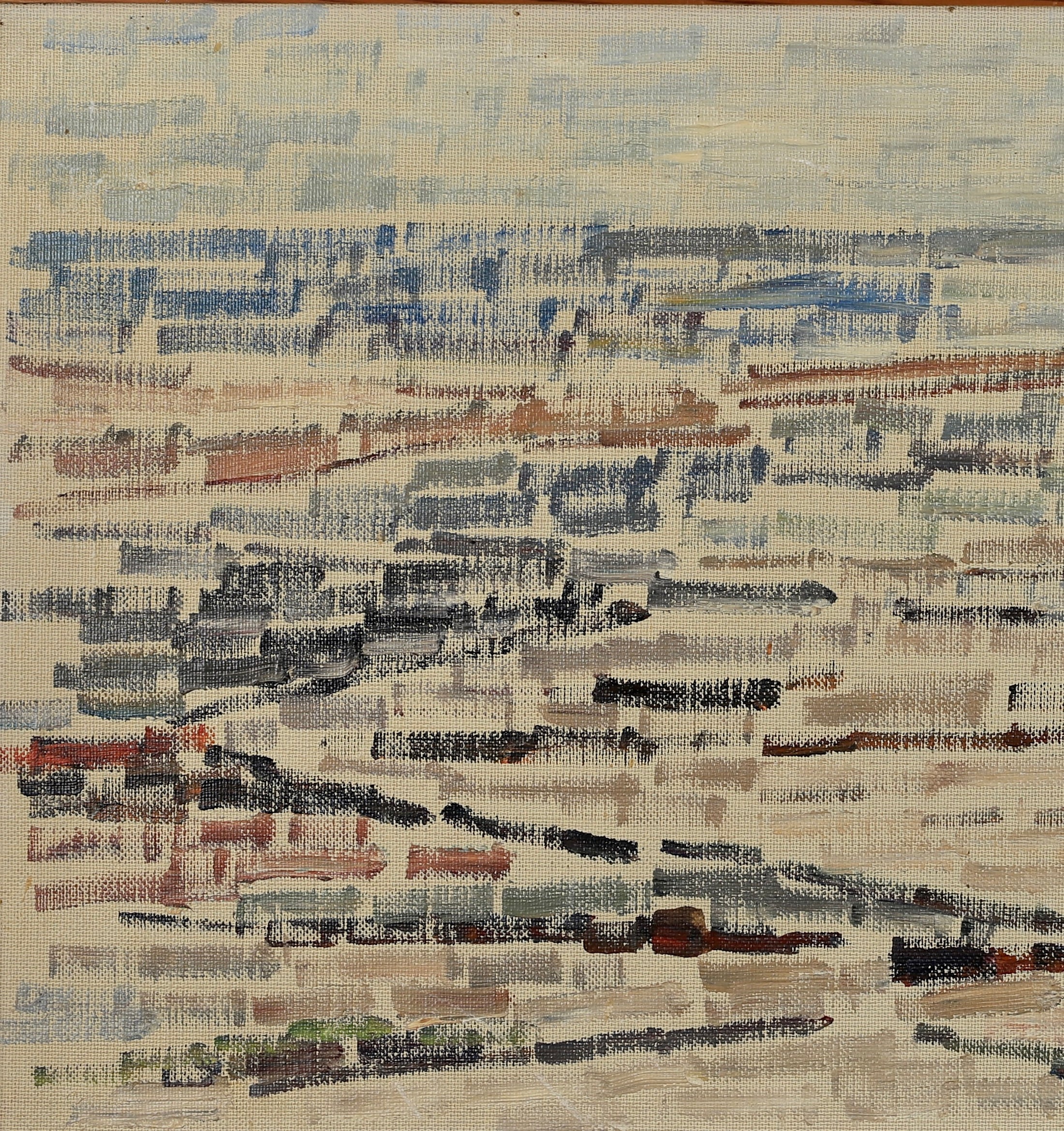 Vintage Mid Century Landscape Painting From Sweden