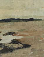 Mid Century Original Coastal Oil Painting From Sweden