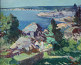 Load image into Gallery viewer, Mid Century Vintage Coastal Oil Painting From Sweden
