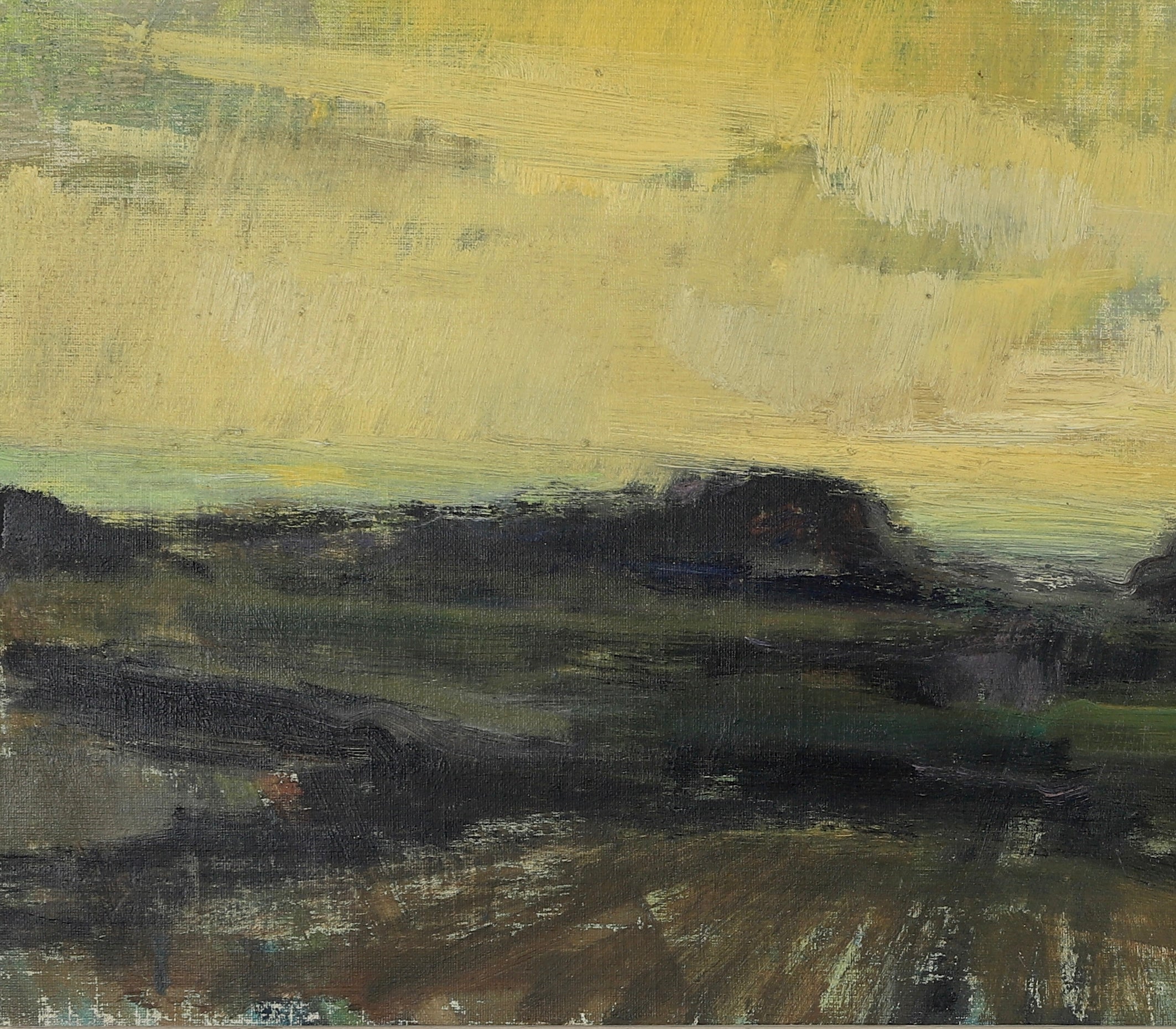 Vintage Art Original Landscape Oil Painting From Sweden H Cardell