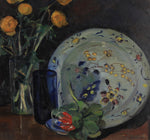 Vintage Oil Painting Traditional Still Life From Sweden 1944