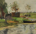 Load image into Gallery viewer, Mid Century Original Landscape Oil Painting From Sweden
