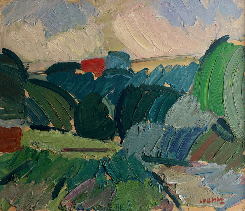 Mid Century Landscape Oil Painting By B Crantz Sweden