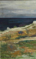 Load image into Gallery viewer, Vintage Mid Century Original Coastal Oil Painting from Sweden 1954
