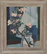 Mid Century Still Life Oil Painting from Sweden 1952