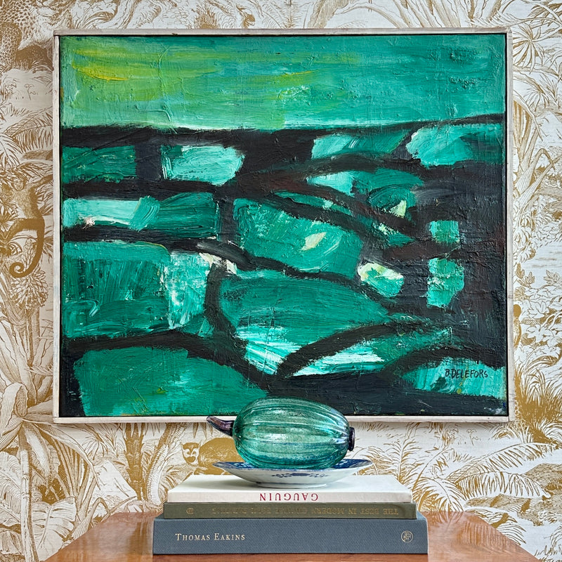 Mid Century Abstract By Bengt Delefors Sweden