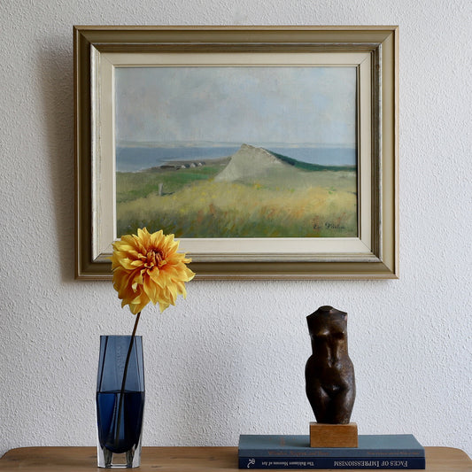 Vintage Mid Century Oil Painting from Sweden