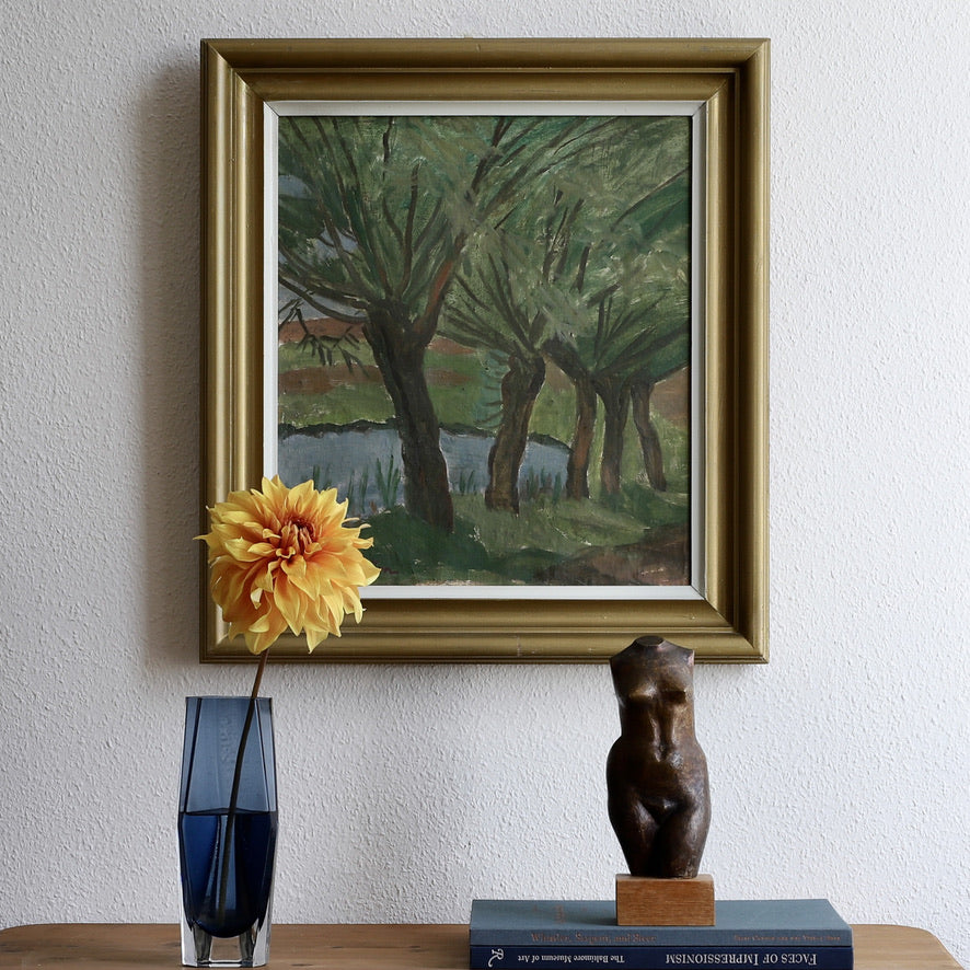 Affordable Art Original Landscape Oil Painting by H Lundström