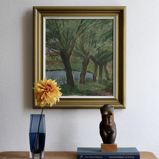 Affordable Art Original Landscape Oil Painting by H Lundström