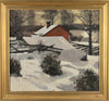 Original Winterscape Oil Painting From Sweden