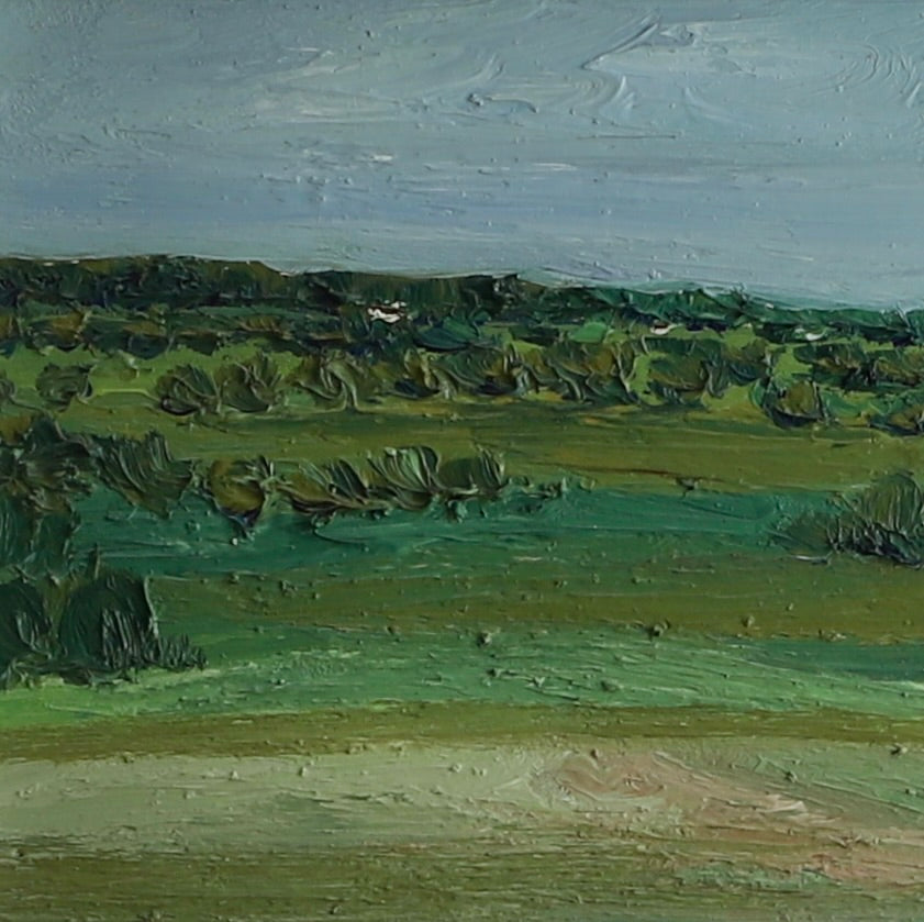 Mid Century Vintage Oil Painting From Sweden by Y Majvall