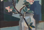 Mid Century Still Life Oil Painting from Sweden 1952