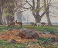 Load image into Gallery viewer, Mid Century Original Landscape Oil Painting by R Nielsen
