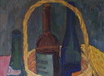 Vintage Mid Century Still Life Oil Painting from Sweden