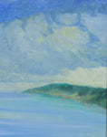 Load image into Gallery viewer, Mid Century Art Coastal Oil Painting from Sweden
