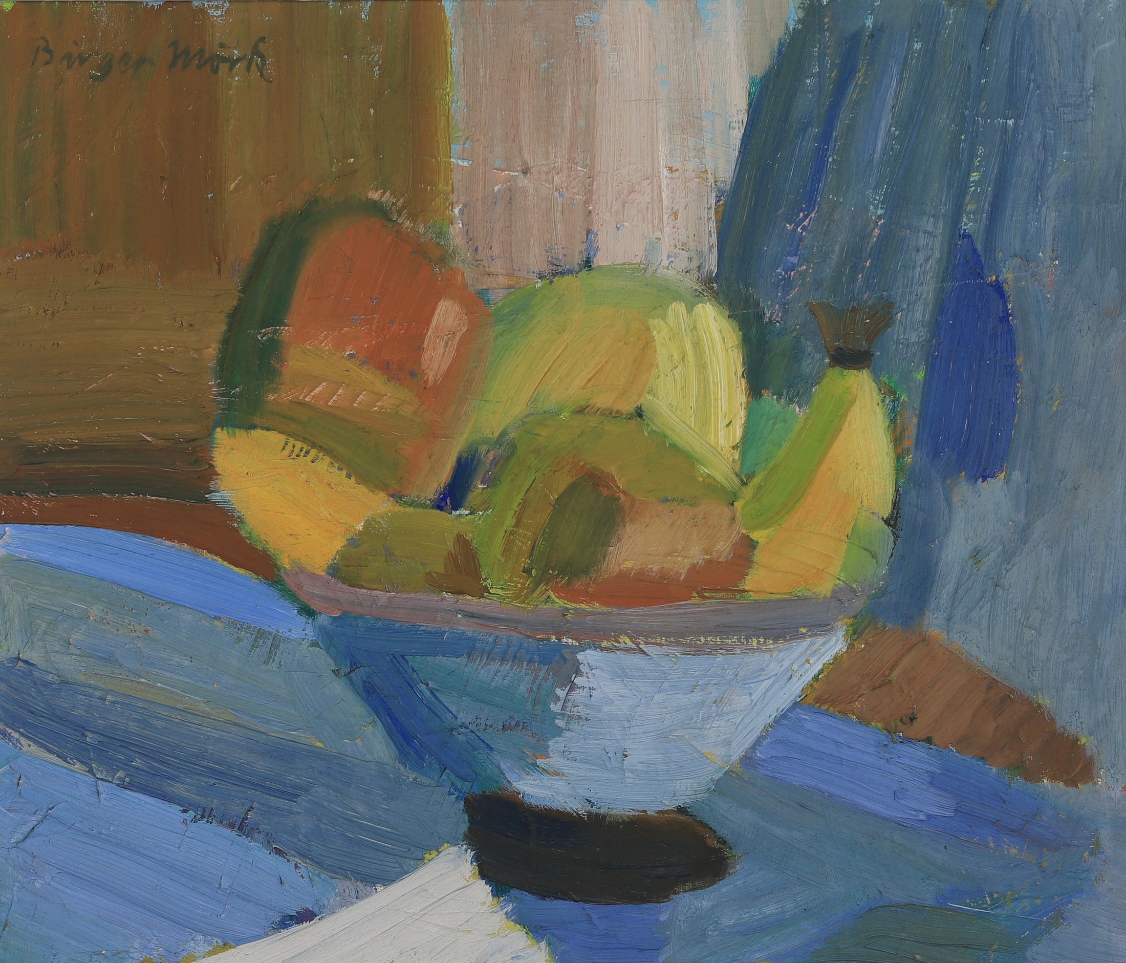 Swedish Vintage Art Still Life Oil Painting