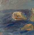 Load image into Gallery viewer, Swedish Mid Century Vintage Art Still Life Oil Painting
