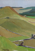 Load image into Gallery viewer, Mid Century Vintage Oil Painting From Sweden by B Petersson
