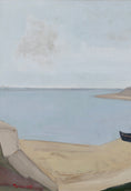 Load image into Gallery viewer, Mid Century Vintage Art Coastal Oil Painting from Sweden
