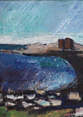 Load image into Gallery viewer, Mid Century Art Coastal Oil Painting from Sweden 1947
