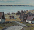 Load image into Gallery viewer, Vintage Coastal Painting by H Lindblom from Sweden
