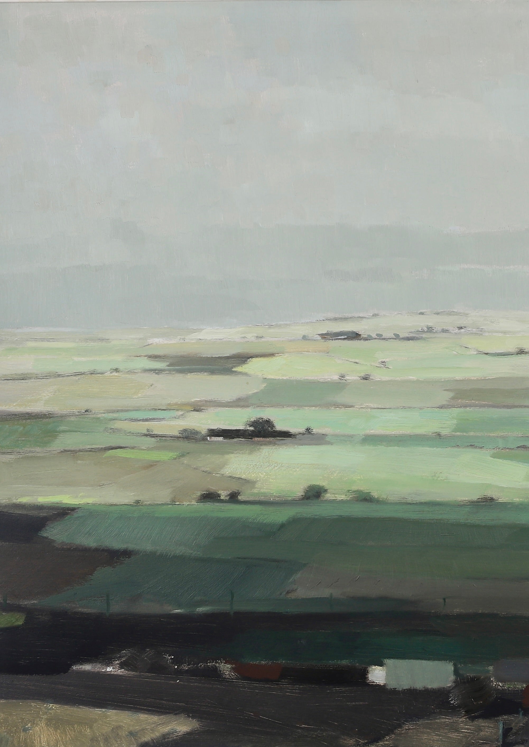 Mid Century Original Landscape Oil Painting from Sweden 1968