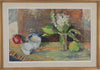 Swedish Vintage Mid Century Art Still Life Oil Painting