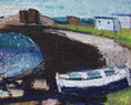 Load image into Gallery viewer, Mid Century Art Coastal Oil Painting from Sweden 1947

