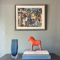 Load image into Gallery viewer, Vintage Painting of Figures from Sweden 1957
