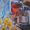 Load image into Gallery viewer, Vintage Mid Century Swedish Art Still Life Oil Painting
