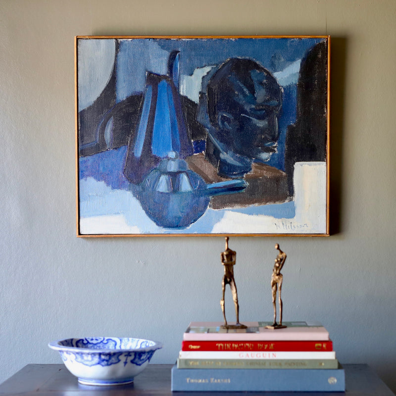 Swedish Mid Century Oil Painting From Sweden By W Nilsson