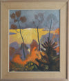 Oil Painting Vintage Mid Century From Sweden By O Gustafson 1956