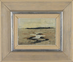 Mid Century Original Coastal Oil Painting From Sweden