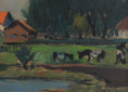 Load image into Gallery viewer, Mid Century Oil Painting From Sweden by G Isaksson
