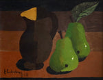 Swedish Vintage Art Still Life Oil Painting From Sweden