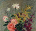 Original Still Life Oil Painting Vintage Mid Century Sweden