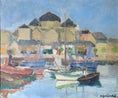 Load image into Gallery viewer, Large Mid Century Original Oil Painting From Sweden By H Cardell 1950
