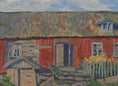 Load image into Gallery viewer, Vintage Art Mid Century Farmhouse Oil Painting From Sweden
