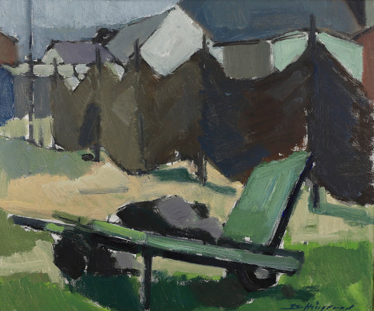 Original Oil Painting Vintage Mid Century By B Hillgrund Sweden