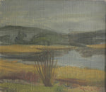 Mid Century Original Landscape Oil Painting From Sweden