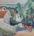 Load image into Gallery viewer, Vintage Art Mid Century Coastal Oil Painting by from Sweden
