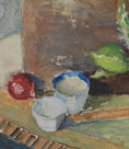 Load image into Gallery viewer, Swedish Vintage Mid Century Art Still Life Oil Painting
